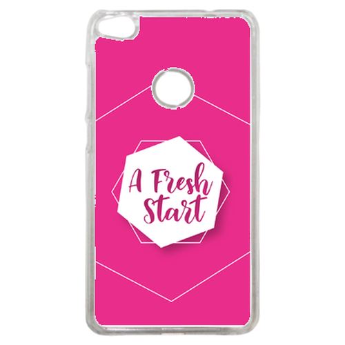 Coque A Fresh Start Fond Rose Compatible P8 2017 Transparent