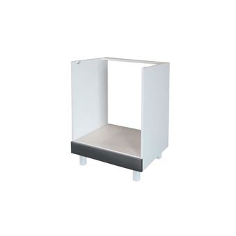 pop meuble bas de cuisine pour four l 60 cm  gris haute