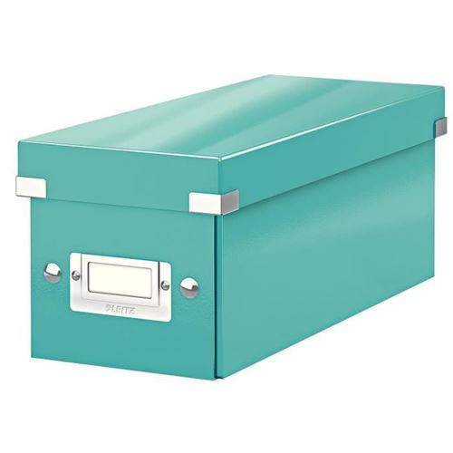Leitz Vert Boîte De Rangement Click & Store Wow, Format Cd Turquoise
