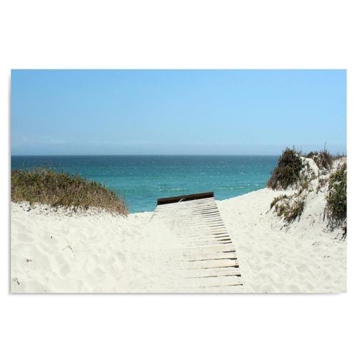 Image déco Tableau Toile Cadre moderne Canevas Sentier Plage 1 70x50