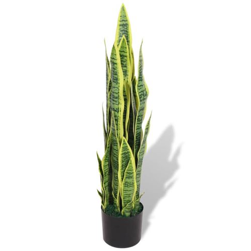 Vidaxl - Plante artificielle avec pot Sansevi&egrave;re 90 cm Vert Vert