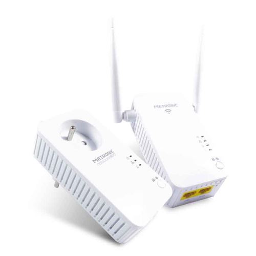 METRONIC Prise CPL + CPL Wi-Fi 300 Mb/s 600 - 495436
