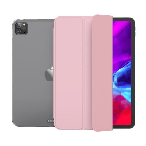 Etui en PU + TPU réveil / sommeil avec support tri-pliure or rose pour votre Apple iPad Pro 11 pouces (2020)
