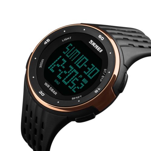Montre numérique Sport Rose doré