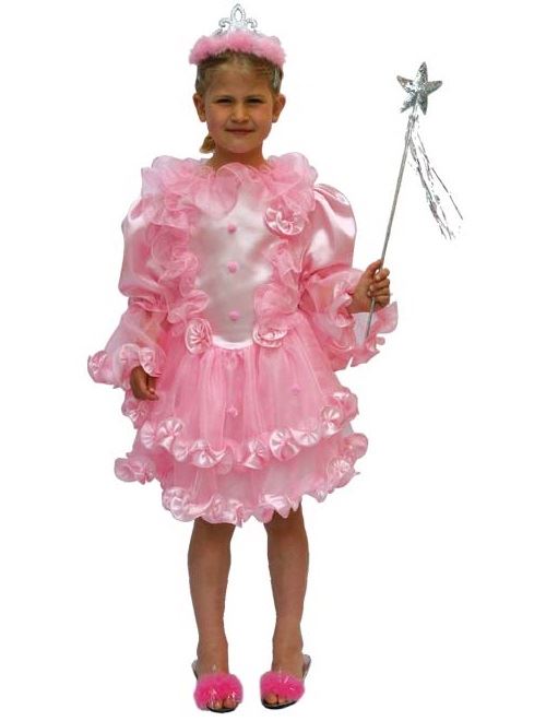 Deguisement fee rose 6 ans - costume enfant - panoplie princesse