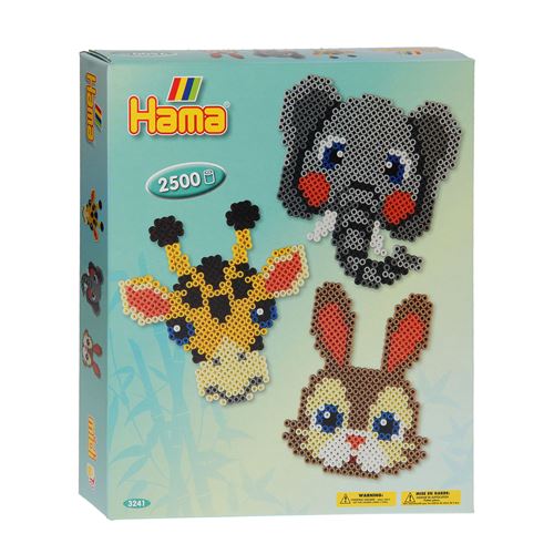 Hama Strijkkralenset - Animaux, 2500ème.