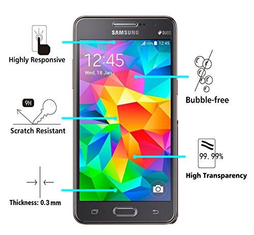 iVoler [Pack de 3] Verre Trempé Samsung Galaxy Grand Prime G530, Film Protection en Verre trempé écran Protecteur vitre