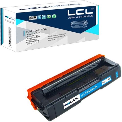 Lcl Cyan Cartouche De Toner Compatible 406480 6000 Pages Sp C310 C310e 310He Sp C231 N Sp C231 Sf Sp C232 Dn Sp C232 Sf Sp C242 Dn Sp C242 Sf Sp C310 Sp C311 N Sp C312 (1 ) Remplacement Pour Ricoh