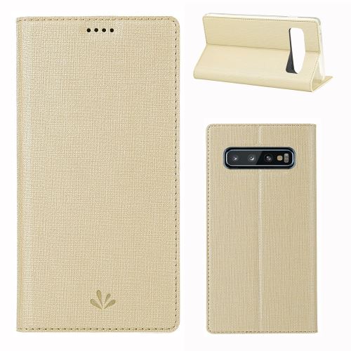 Etui en PU porte-cartes or pour votre Samsung Galaxy S10