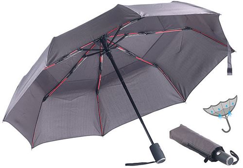 Parapluie à revêtement Teflon® 210 T résistant au vent jusqu'à 140 km/h