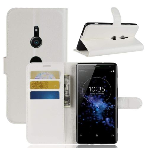 Etui Housse Portefeuille Pour Sony Xperia XZ3 - Blanc