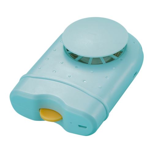 Ventilateur USB rechargeable portable Éventail suspendu bleu
