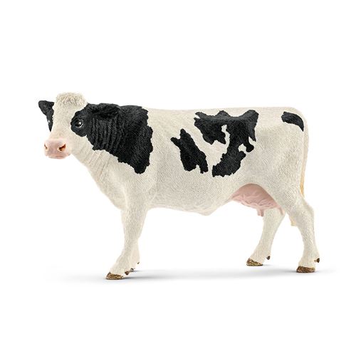 Figurine Schleich 13797 Vache Holstein miniature peinte à la main - vue 4
