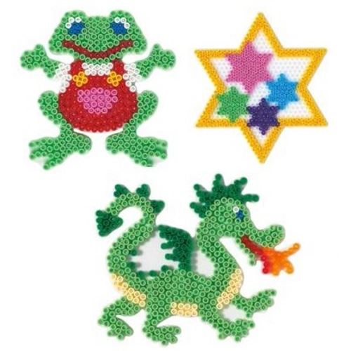 Plaques grenouille etoile dragon pour perles standard (Ø5 mm) - hama