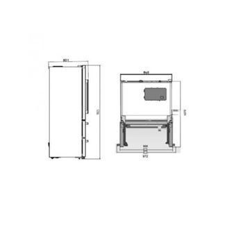 réfrigérateur américain 84cm 539l nofrost - gne6039xpn