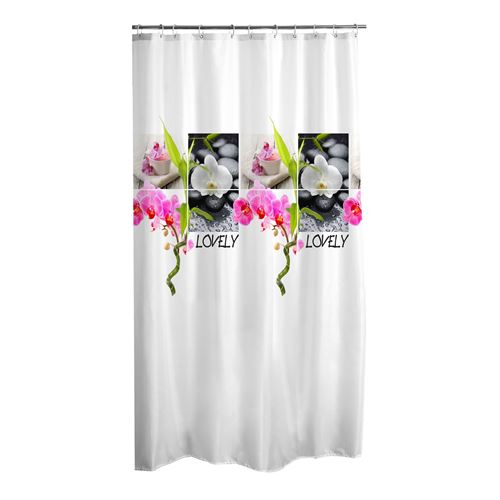 rideau de douche polyester 180*h200cm lovely
