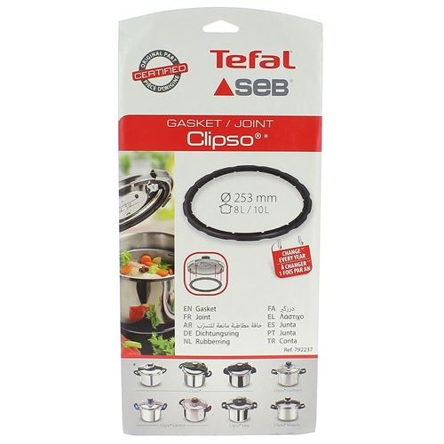 Joint Clipso 8L/10L D=253, 792237 pour Autocuiseur Seb