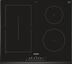 Siemens iQ500 ED651FSB5E - Table de cuisson à induction - 4 plaques de cuisson - Niche - largeur : 56 cm - profondeur : 49 cm - noir moulures facettées avant et arrière