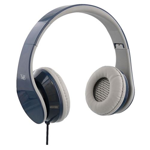 T'nB STREAM - Écouteurs - sur-oreille - filaire - jack 3,5mm - gris, bleu