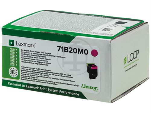 Lexmark Cartouche Dencre Magenta - Programme De Retour - Compatible Cs/cx 317, 417, 517