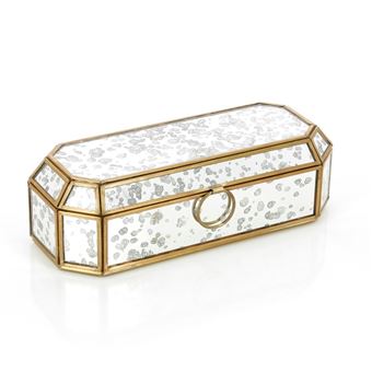 Boîte à bijoux miroir vieilli