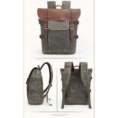 Premium Hot Vintage Photographie Sac À Dos Étanche Photographie Sac En Toile Couverture MK4315