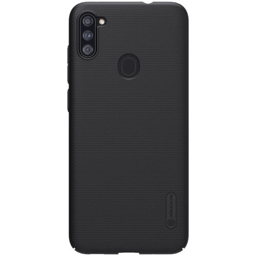 Coque en TPU bouclier super givré mat noir pour votre Samsung Galaxy A11
