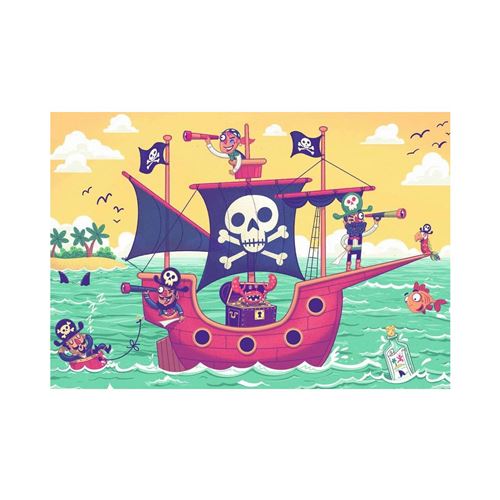 Puzzle 2x24 pièces Ravensburger - Le Bateau des Pirates
