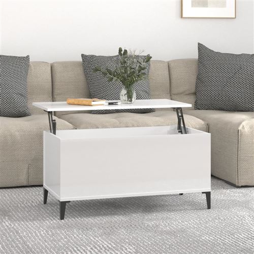 Vidaxl Blanc Table Basse - Image 3
