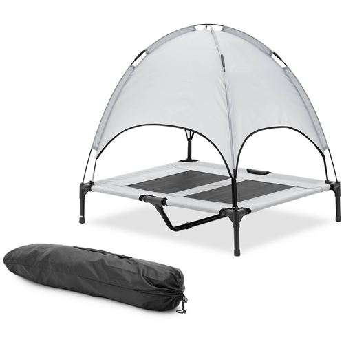 Comparer les prix de Wiesenfield Panier pour chien avec toit - 91.5 x 76.5 x 90 cm - gris