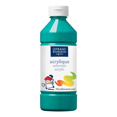 Lefranc Bourgeois Enfants - Peinture - peinture acrylique - vert foncé - 500 ml