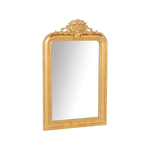 Maison et Styles - Miroir Mural à Moulures - 87x144 cm - Doré - Image 3