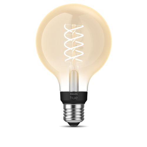 Philips Hue Blanc Ampoule Led Filament E27 7W 550 Lm G93 Hue White Chaud 2100K - Image 2
