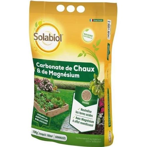 SOLABIOL SOCHAUX10 Carbonate de Chaux Et de Magnesium - 10 Kg