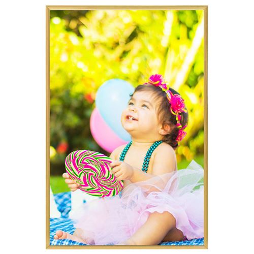 vidaXL Collage de cadres photo 5 pcs de mur table Doré 21x29,7 cm MDF