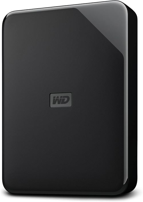 WESTERN DIGITAL WD Elements AE 5 to Disque Dur Portable Externe, SuperSpeed USB 3.2 Gen 1/USB 3.0, Capacité Accrue prête à l’Emploi, Formaté pour Windows, Noir