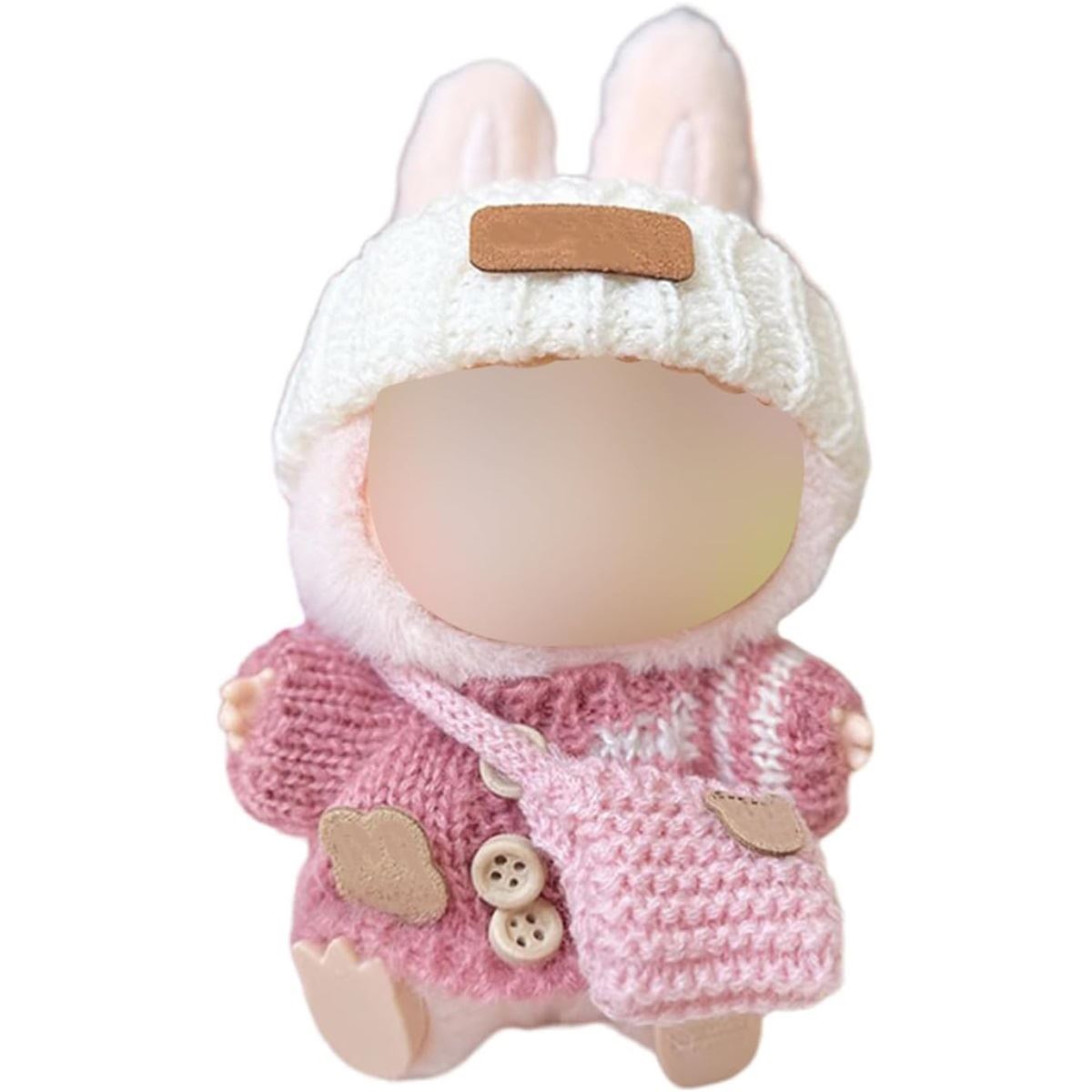 Vêtements de poupée de 17 cm compatibles avec Labubu, ensemble 2 pièces haut et pantalon, vêtements de style décontracté cool pour poupée Labubu (sans poupée