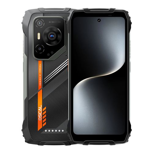 Oscal Pilot 3 Téléphone Portable 6.78 , 7500mAh, 36(12+24)Go+512Go, 50MP+32MP,Empreinte digitale,NFC,Dual SIM 5G smartphone-357-Noir