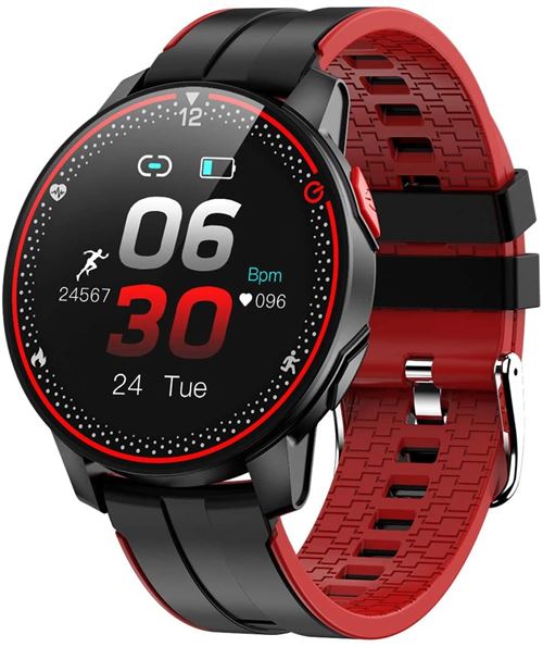 Montre Connect&eacute;e Chronus R18 Fitness Tracker IP68 &Eacute;tanche-Rouge-Chronus 