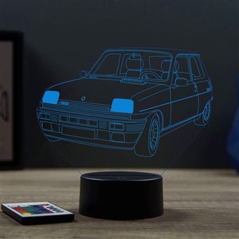Lampe illusion 3D Renault R5 Alpine Turbo - 1