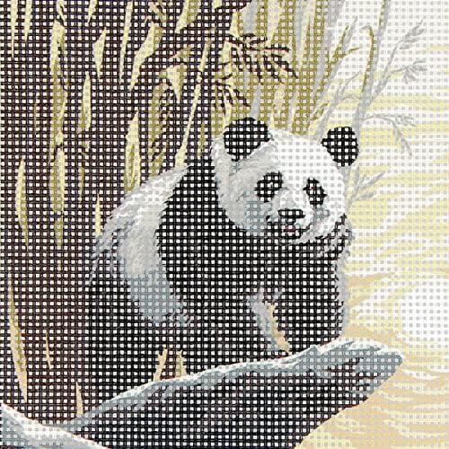 Distrifil Kit Canevas Enfant gros trous Panda - Réf 250 