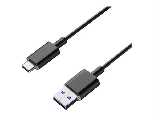 DLH - Câble USB - USB type A (M) pour 24 pin USB-C (M) - USB 3.2 Gen 1 - 3 A - 2 m - noir