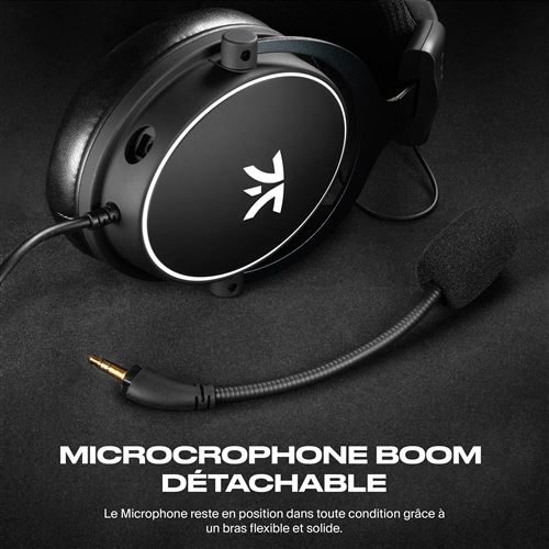 Casque de Jeu Fnatic REACT avec Son stéréo précis, Microphone détachable -  Casque PC - Achat & prix
