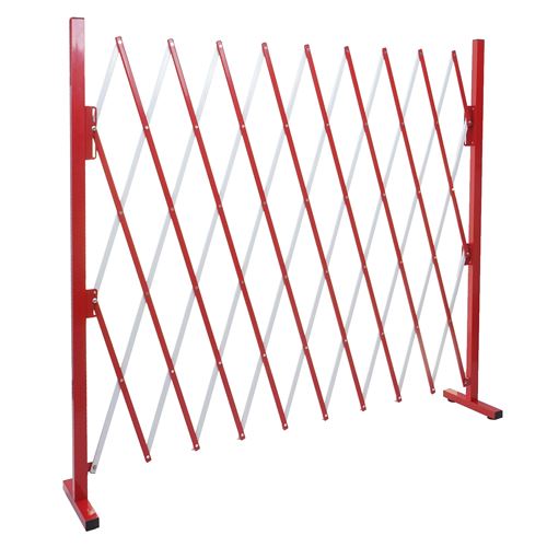 Grillage MENDLER HWC-B34, aluminium rouge/blanc hauteur 153cm, largeur 32-265cm