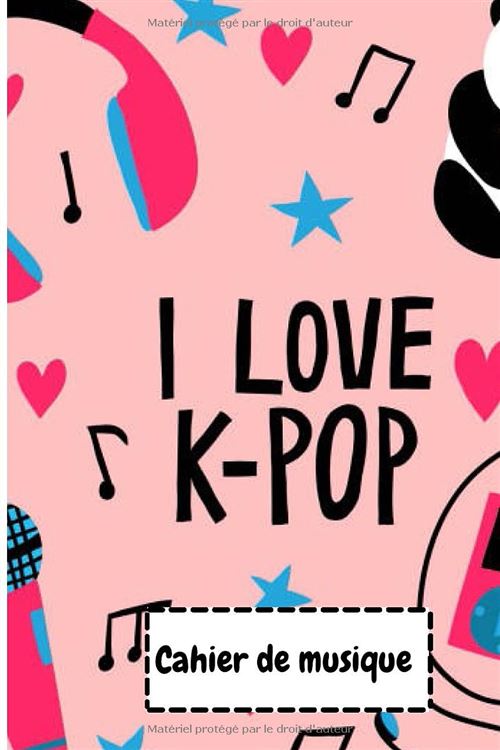 Cahier De Musique - Petit Format - 48 Pages - 12 Portées - Style K-Pop