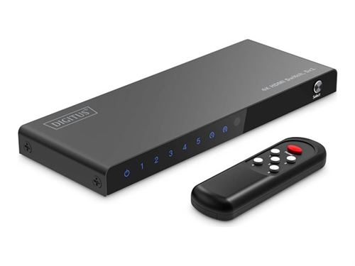 Digitus - Commutateur Vidéo Audio - 5 x 1 - 4K - Bureau - Image 3