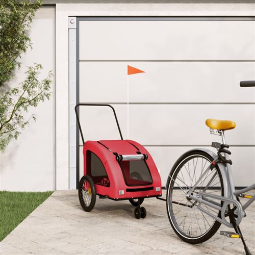 Comparer les prix de vidaXL Remorque Vélo Animal - Rouge