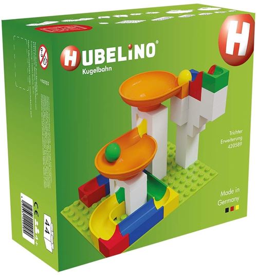 HUBELINO&reg; Kit briques entonnoirs pour circuit &agrave; billes, 44 pi&egrave;ces
