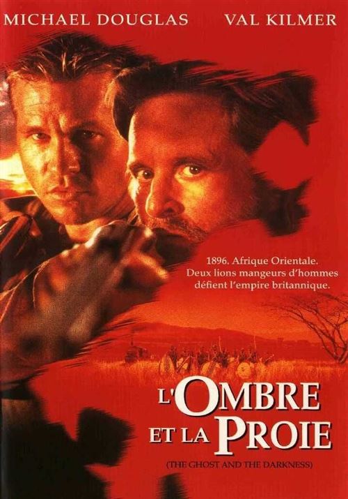 Affiche de Cinéma Originale - L'Ombre et la Proie - 1997 - Michael Douglas - 120x160cm