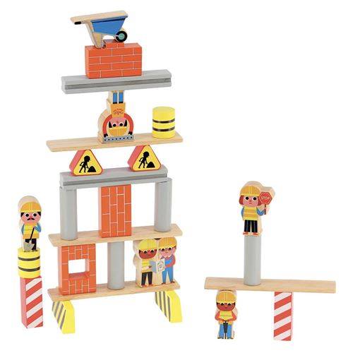 Non Communiqué Jeu D'équilibre En Bois : Chantier - Ingela P. Arrhenius Vilac